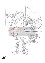 4P9E44080100, Luftfilterkasten, Yamaha, 1